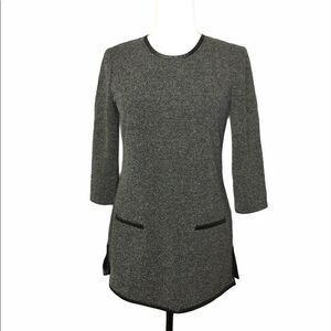 🚨 Melanie Lyne 3/4 Sleeve Salt and Pepper Top